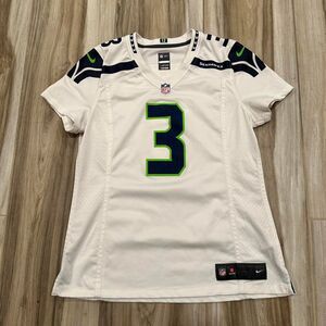 Nike Seattle Seahawks Russell Wilson white jersey #3